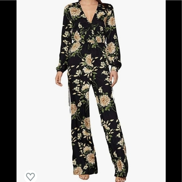 BCBGMaxAzria Pants - Bcbgmaxazria Garden Floral Wide-Leg Jumpsuit